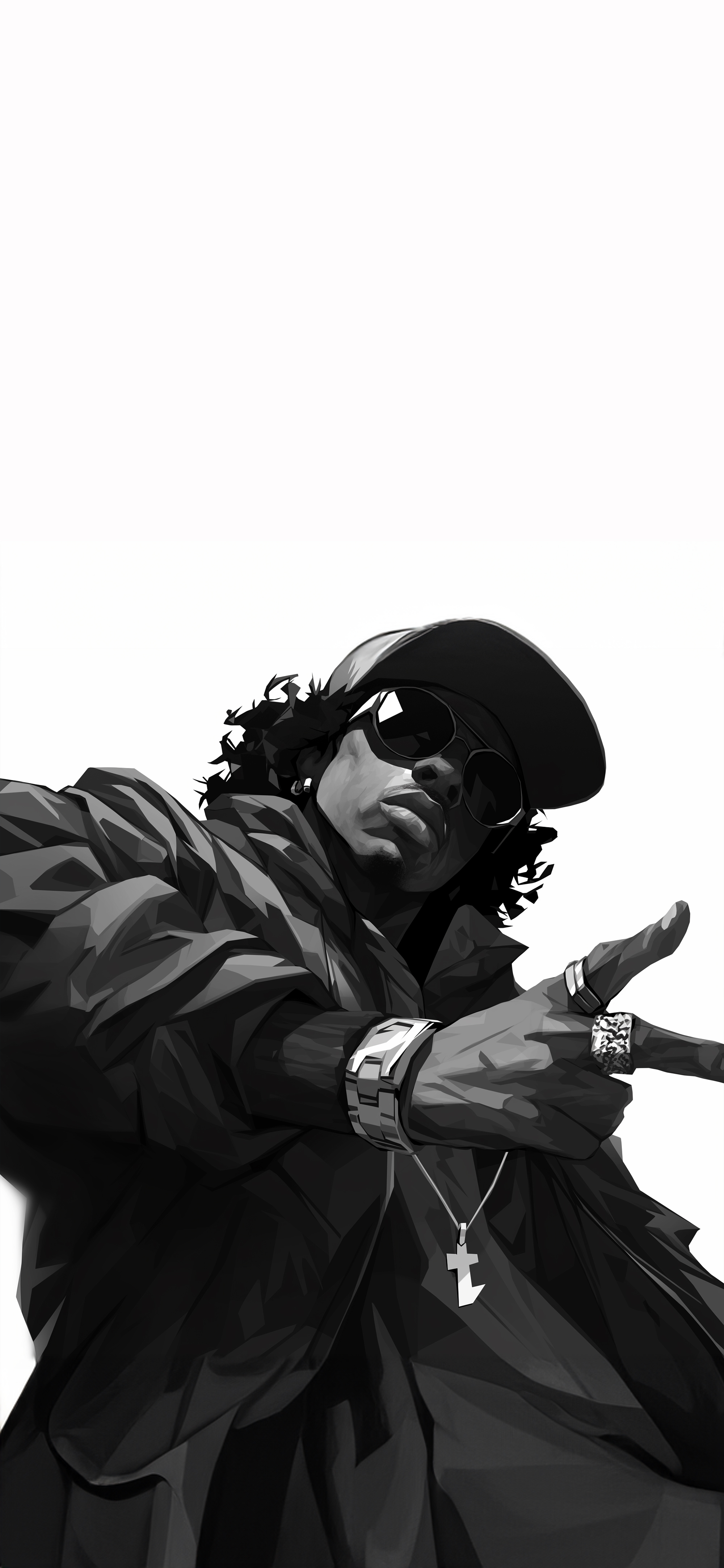 Iconic Eazy E Black & White Wallpaper