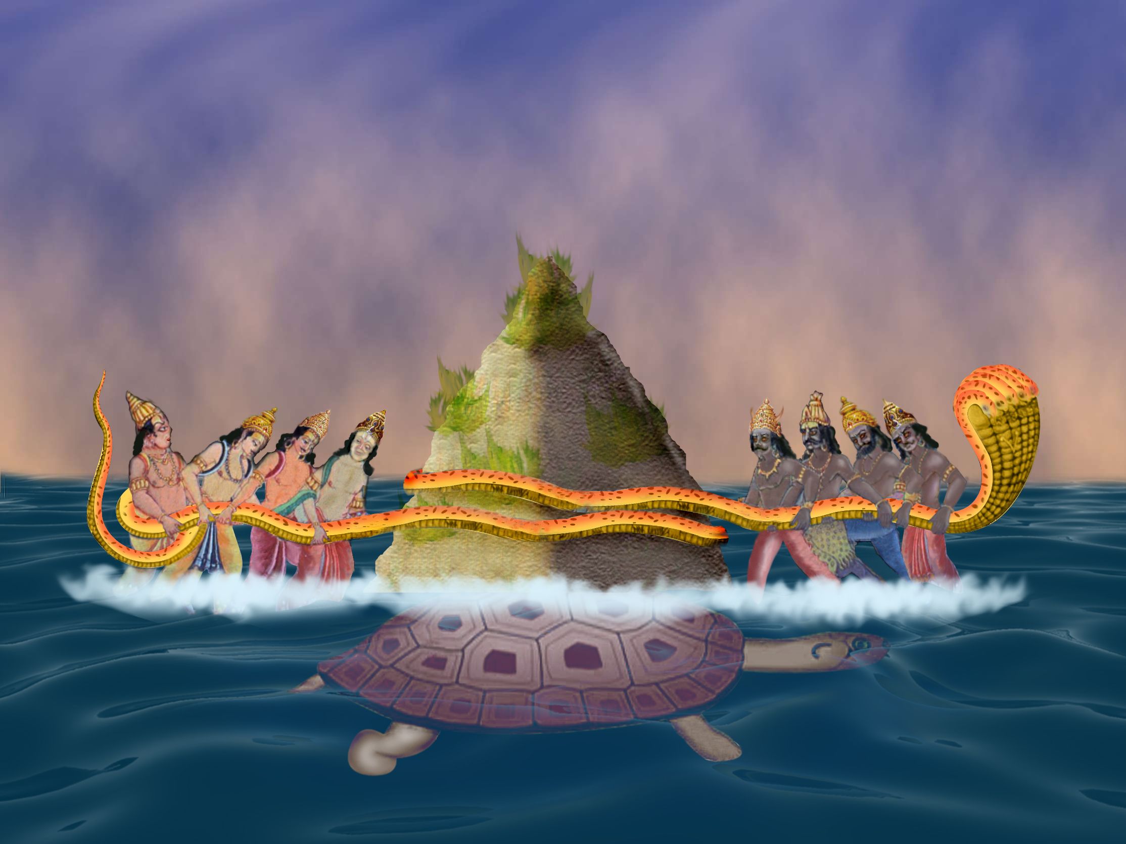 Samudra, Lord vishnu wallpaper, Hindu