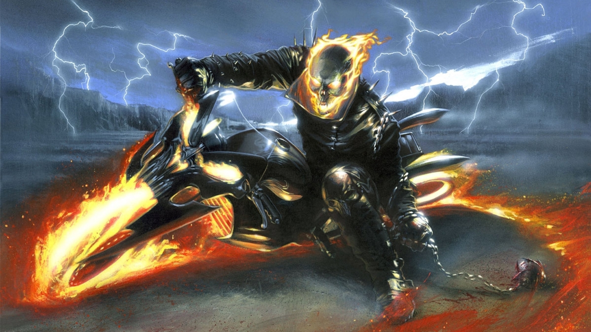 Johnny Blaze Comic Ghost Rider HD Wallpaper