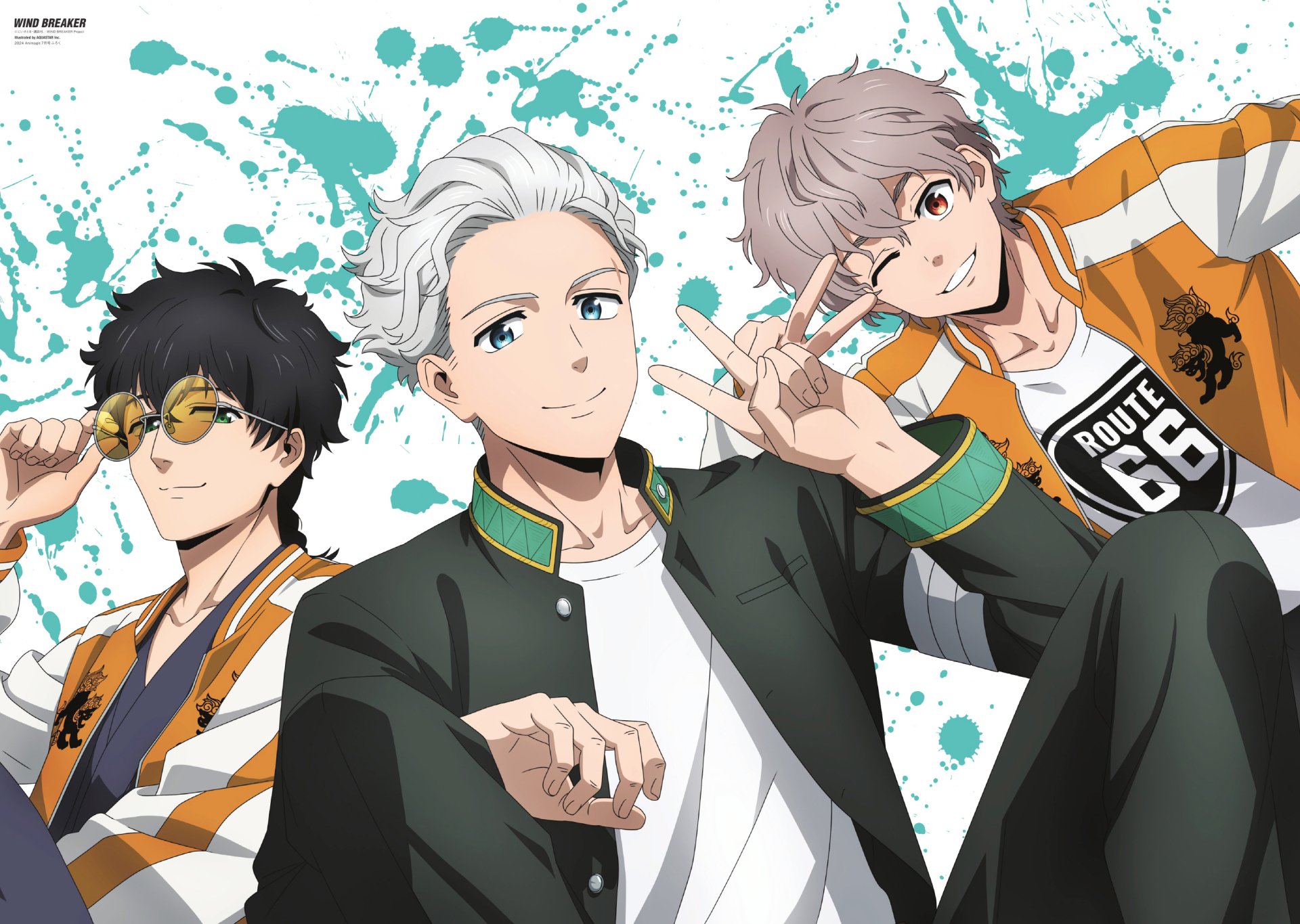 Wind Breaker HD Wallpaper Featuring Jou, Hajime & Choji