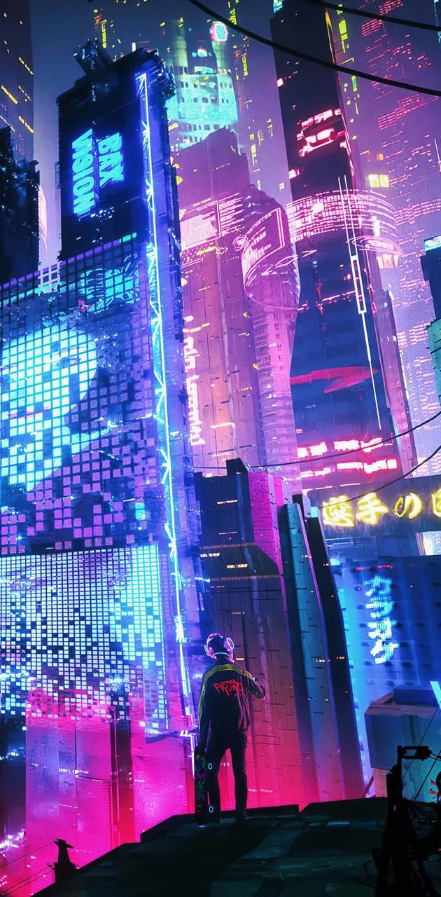 Cyberpunk aesthetic, Neon wallpaper