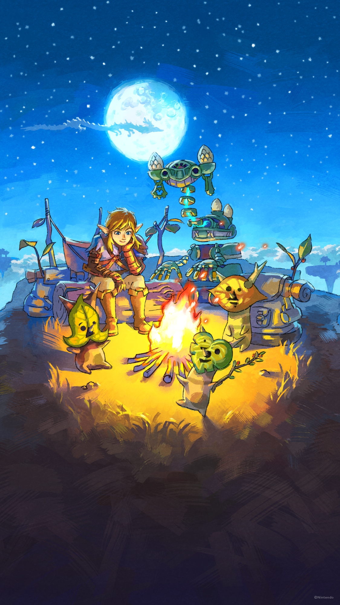 TotK Nintendo released a few TotK themed mobile wallpaper for their official magazine