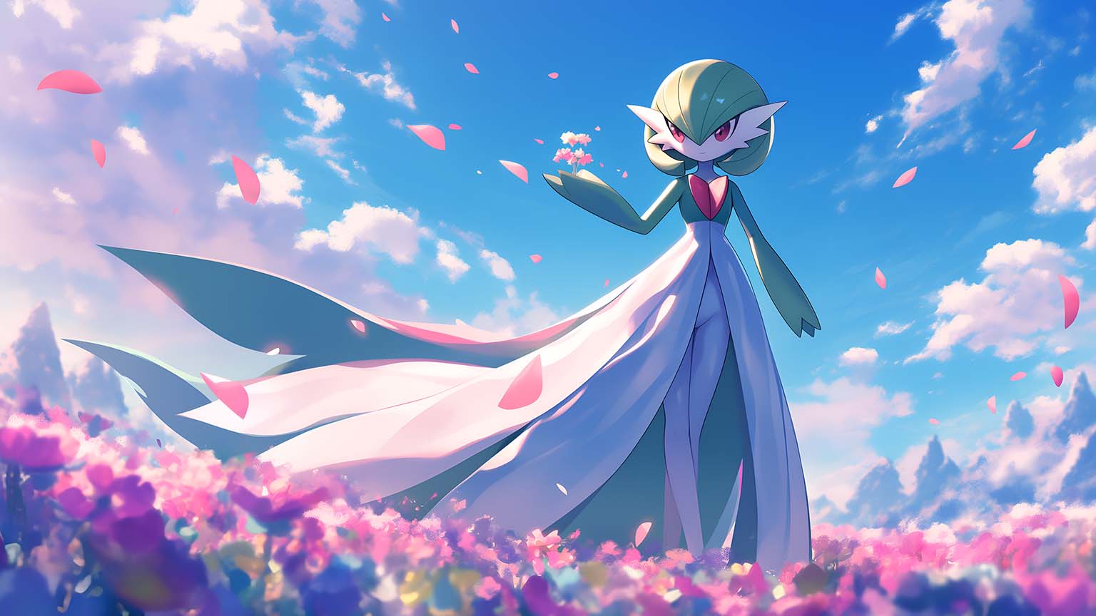 Gardevoir Aesthetic 4K Wallpaper PC