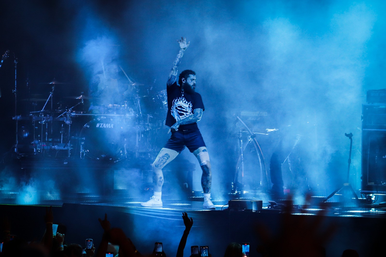 Post Malone perform at Riverbend Sunday