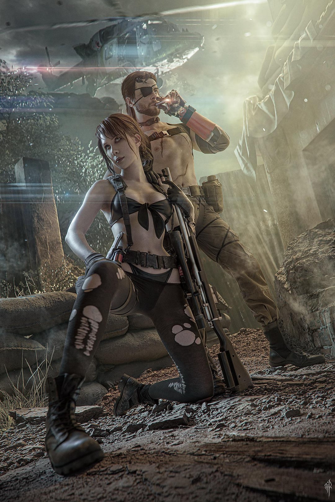 Quiet and Venom Snake cosplay