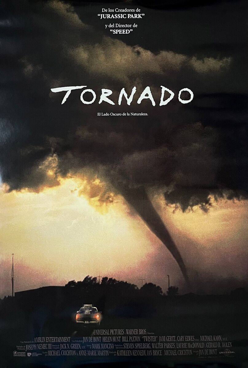 TWISTER MOVIE POSTER 2 Sided ORIGINAL