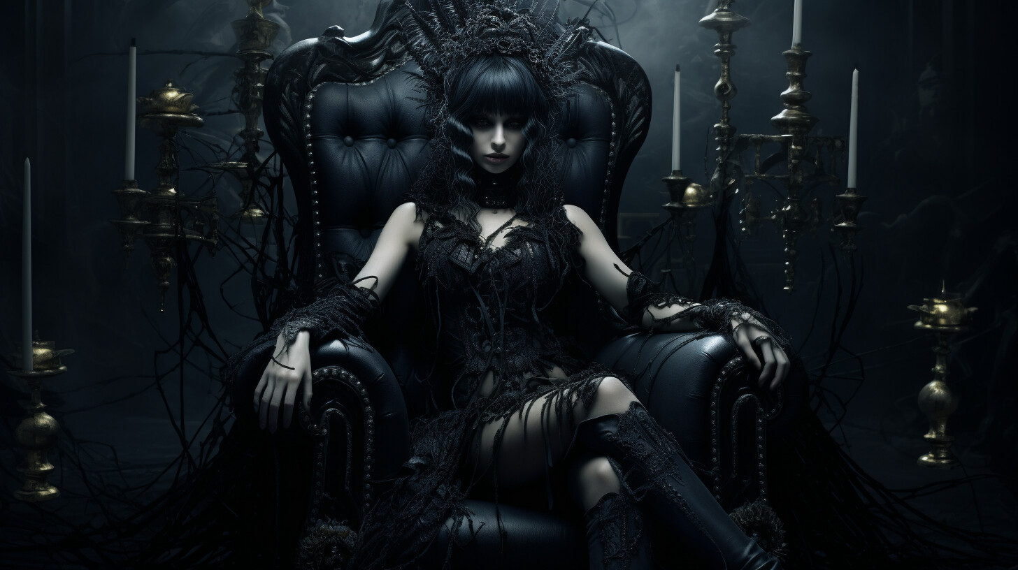 dark gothic ai female love