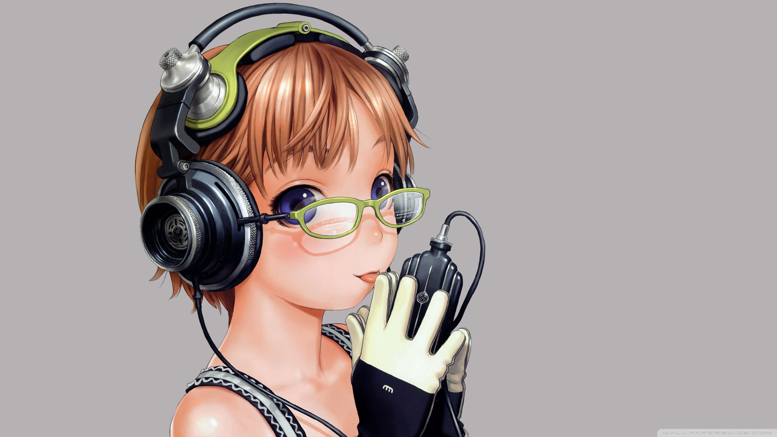 Listening Music Anime Ultra HD Desktop