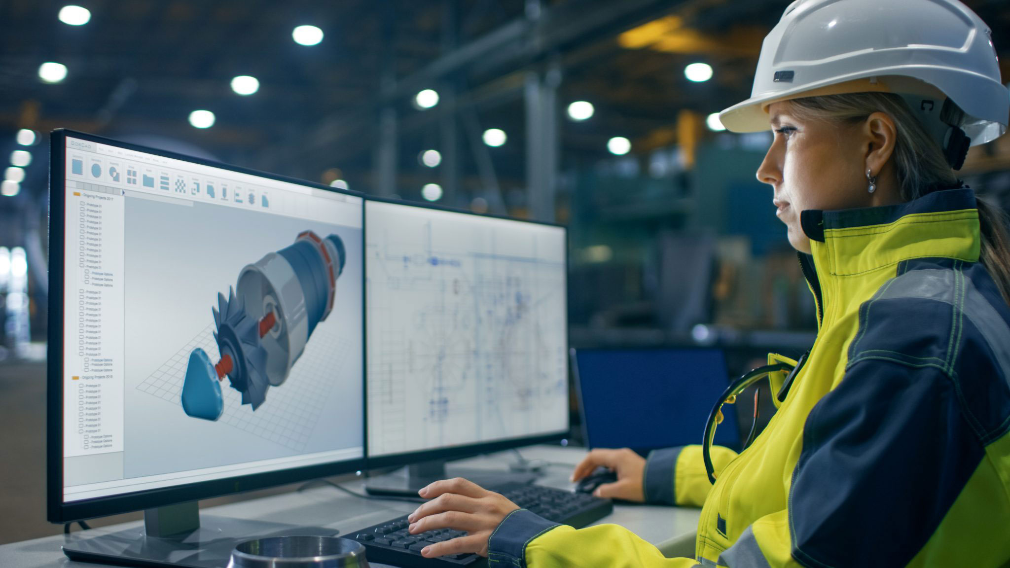 Factory Female Industrial Engineer