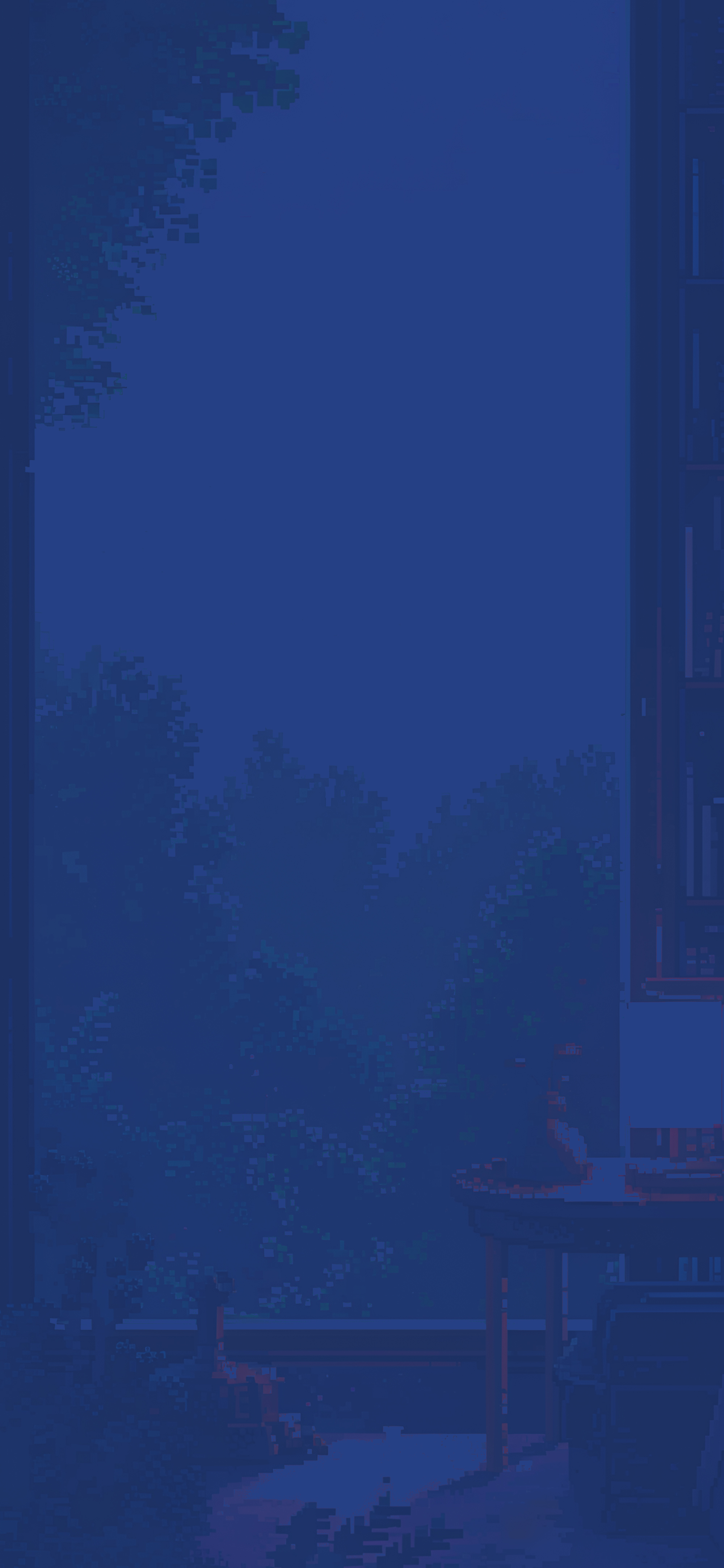 Retro Pixel Art Night Sky Wallpaper