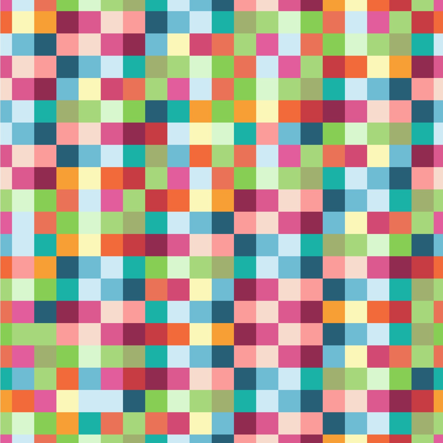 Custom Retro Pixel Squares Wallpaper