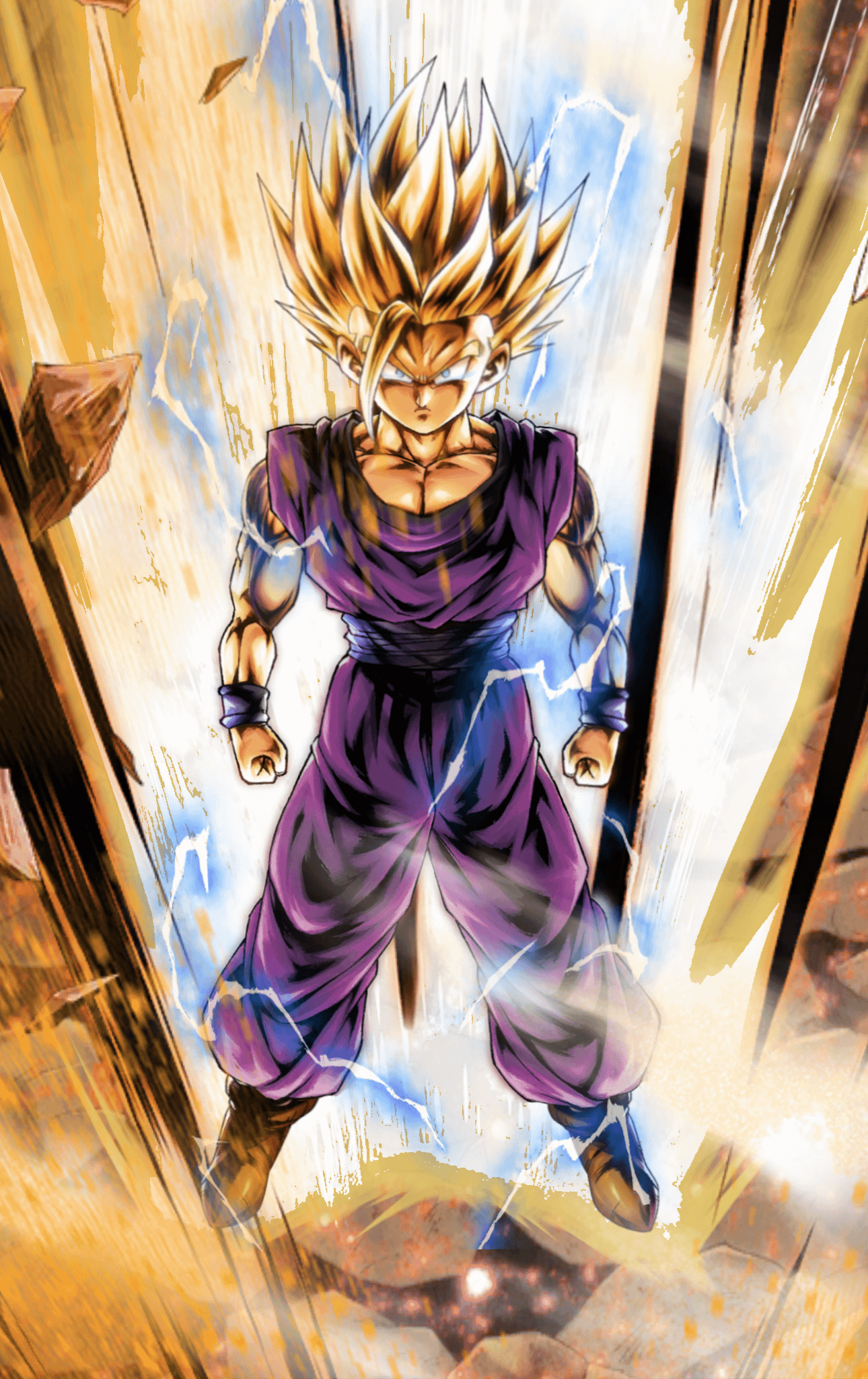 Gohan goes ssj2 for the first time, r