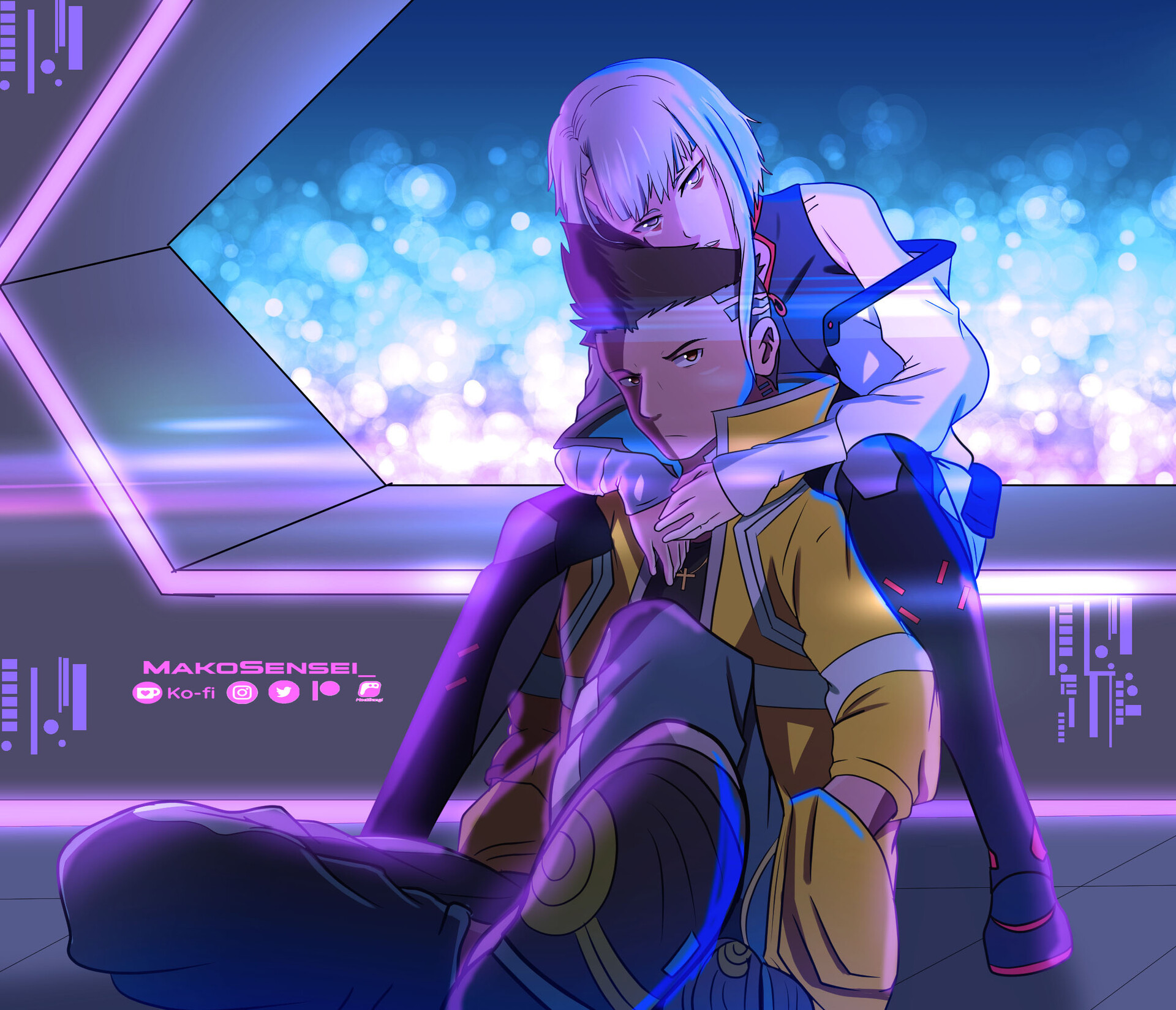 HD Cyberpunk Duo Wallpaper