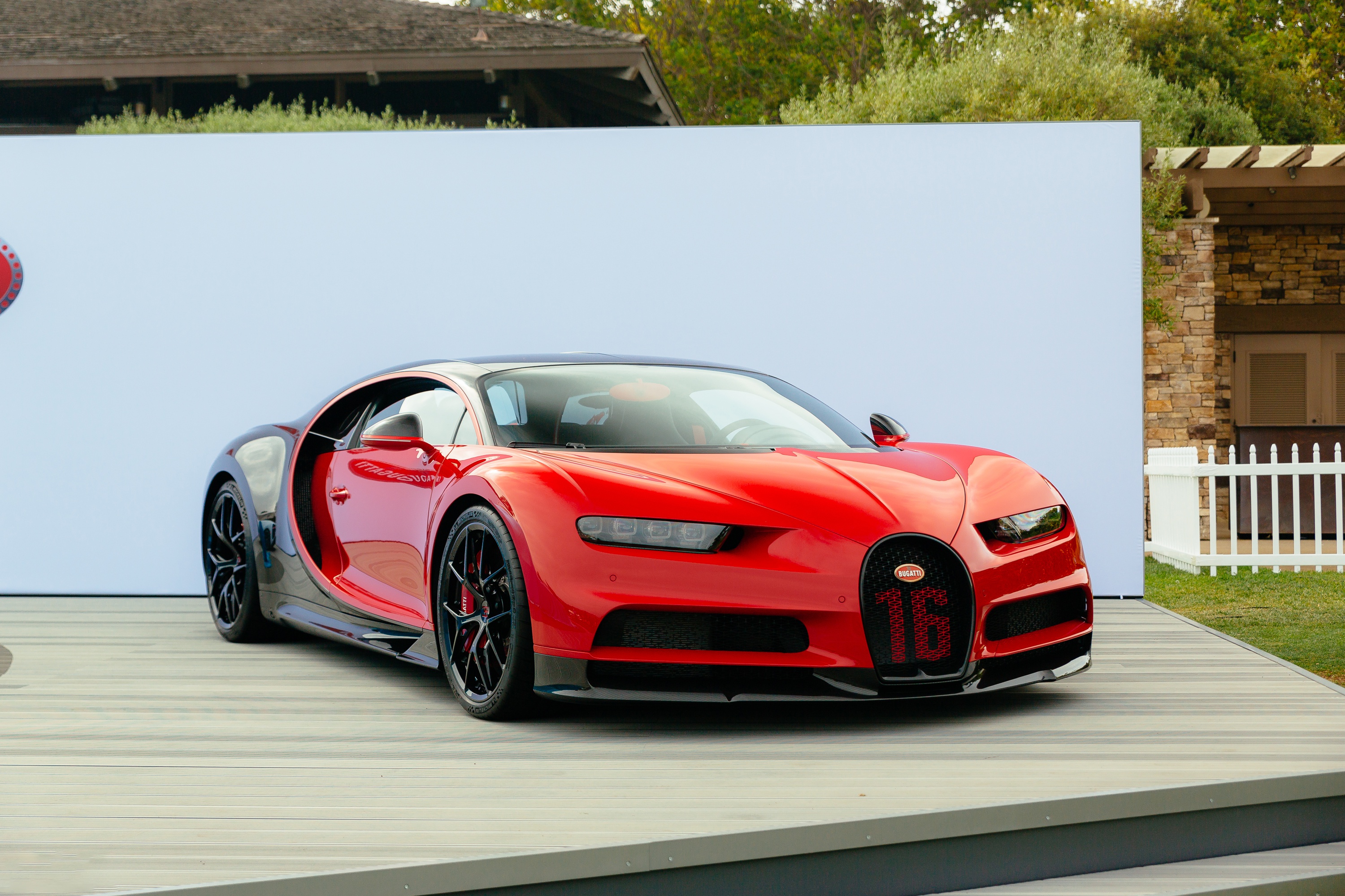 Wallpaper red, bugatti, black, chiron