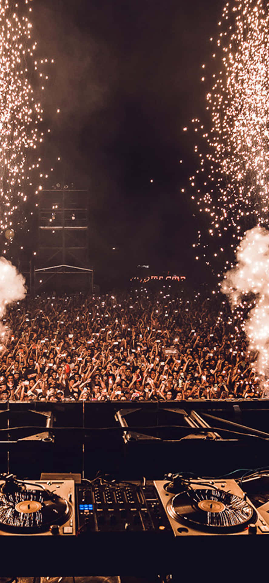 Euphoric DJ Music Concert Background