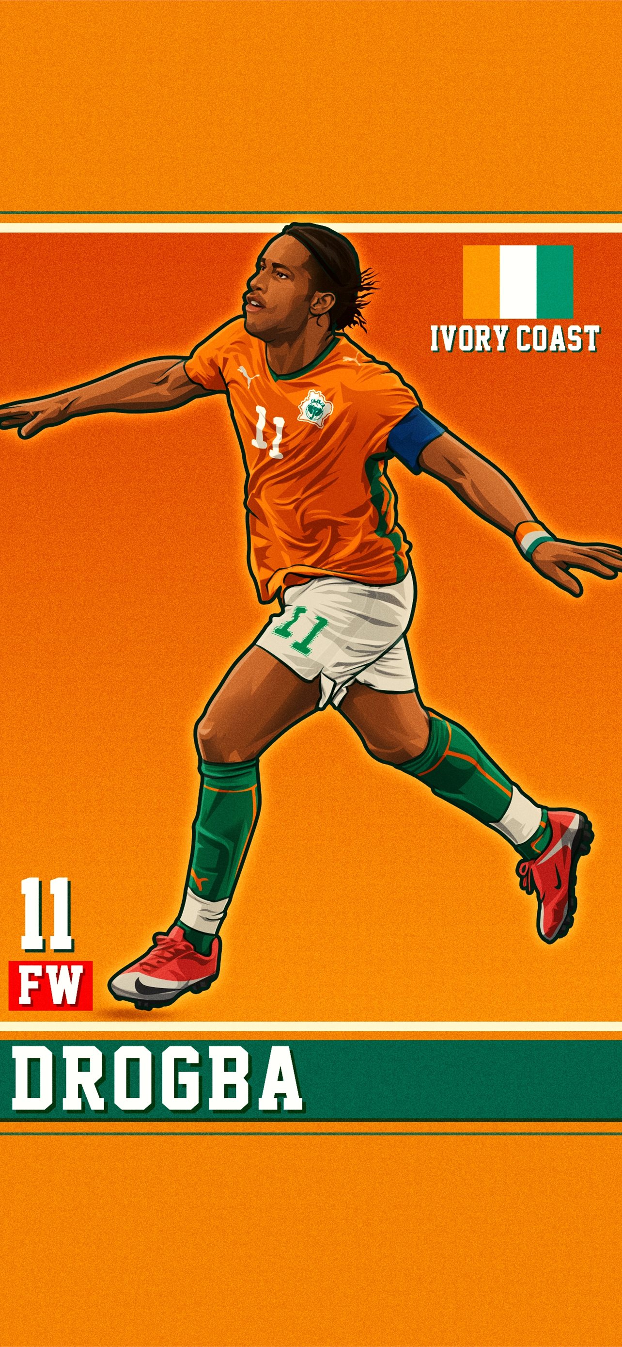 Best Didier drogba iPhone HD Wallpaper