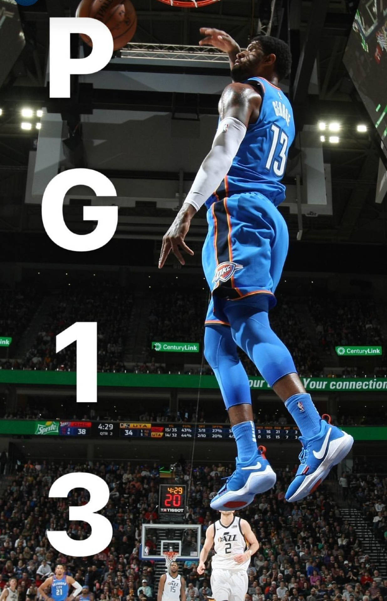 Paul George White PG Thirteen Wallpaper