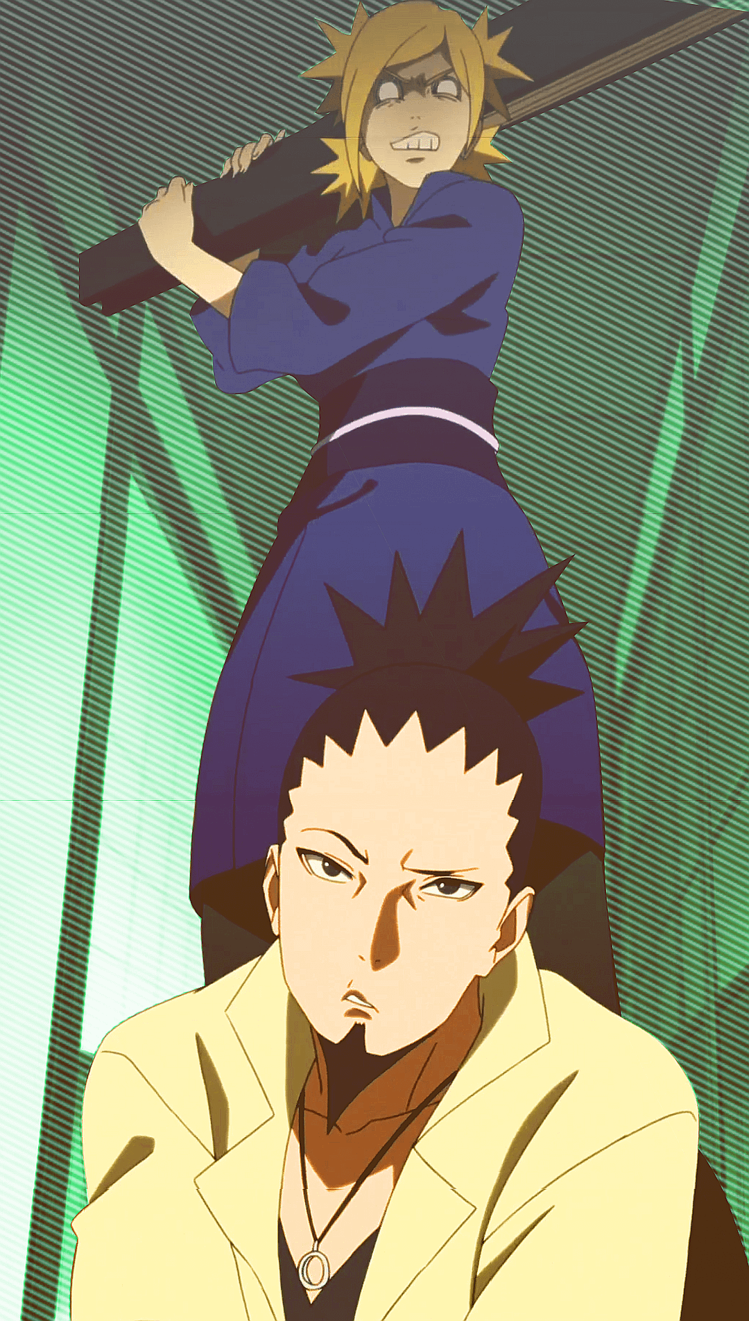 I made this ShikaTema wallpaper