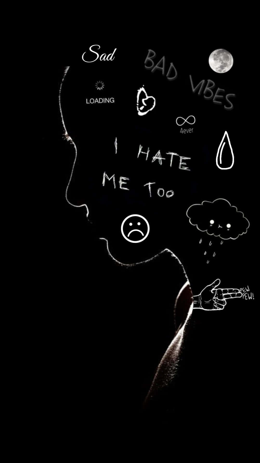 Depressing iPhone Wallpaper