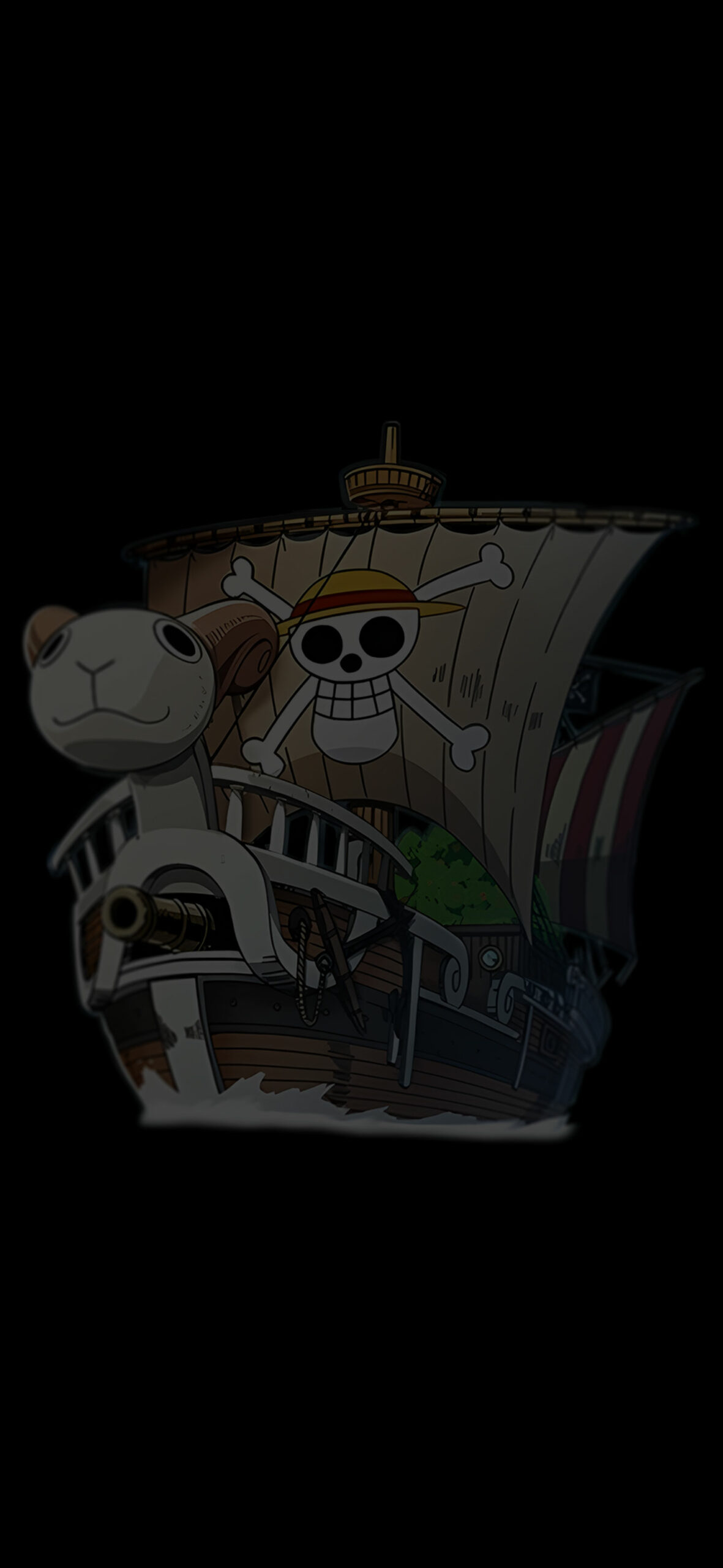 One Piece Going Merry Ship Black