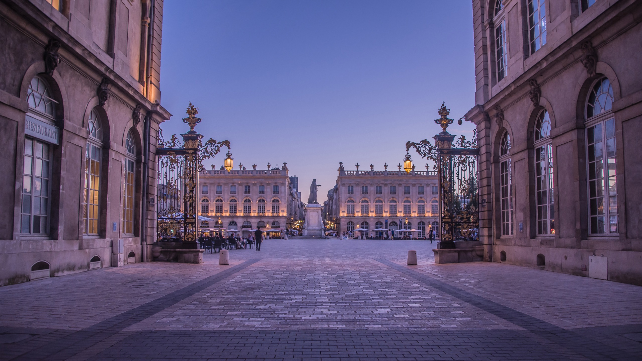 Wallpaper Stanislas Square, dusk, Nancy