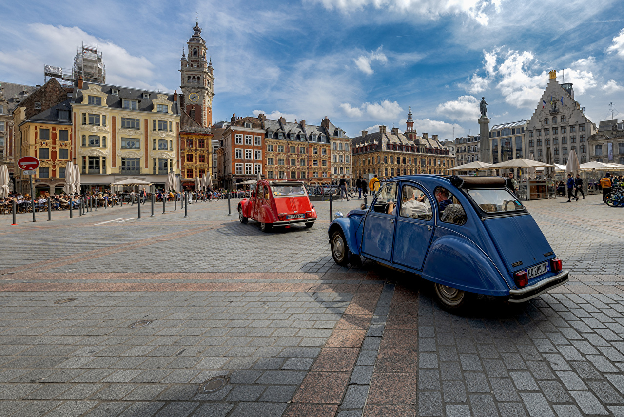 France Town square Lille Houses Cities