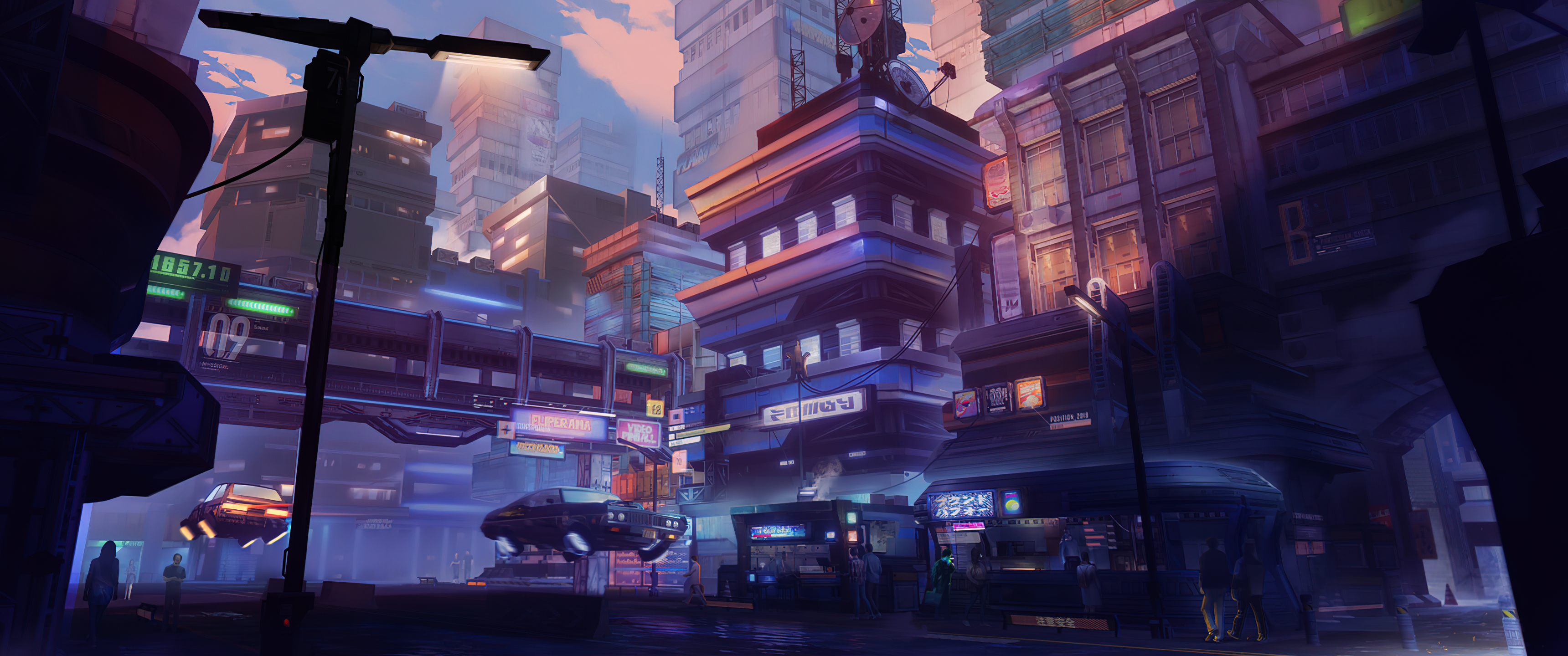 cyberpunk, digital art, artwork