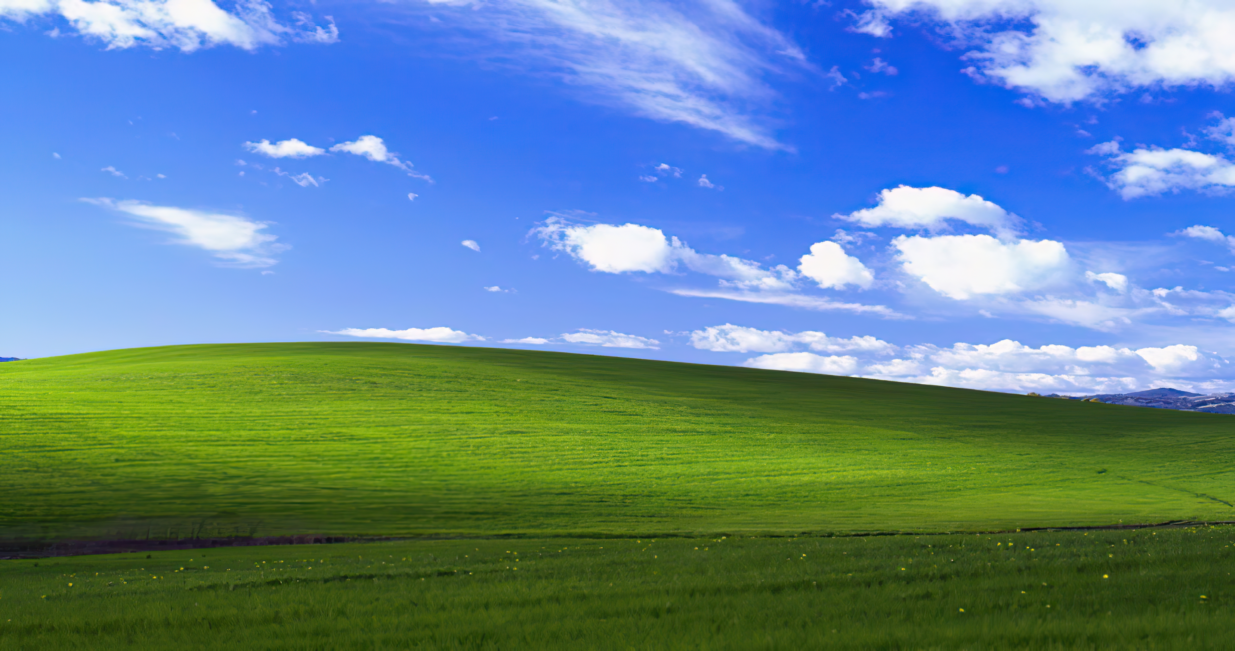 Windows XP wallpaper (Bliss) to 8k