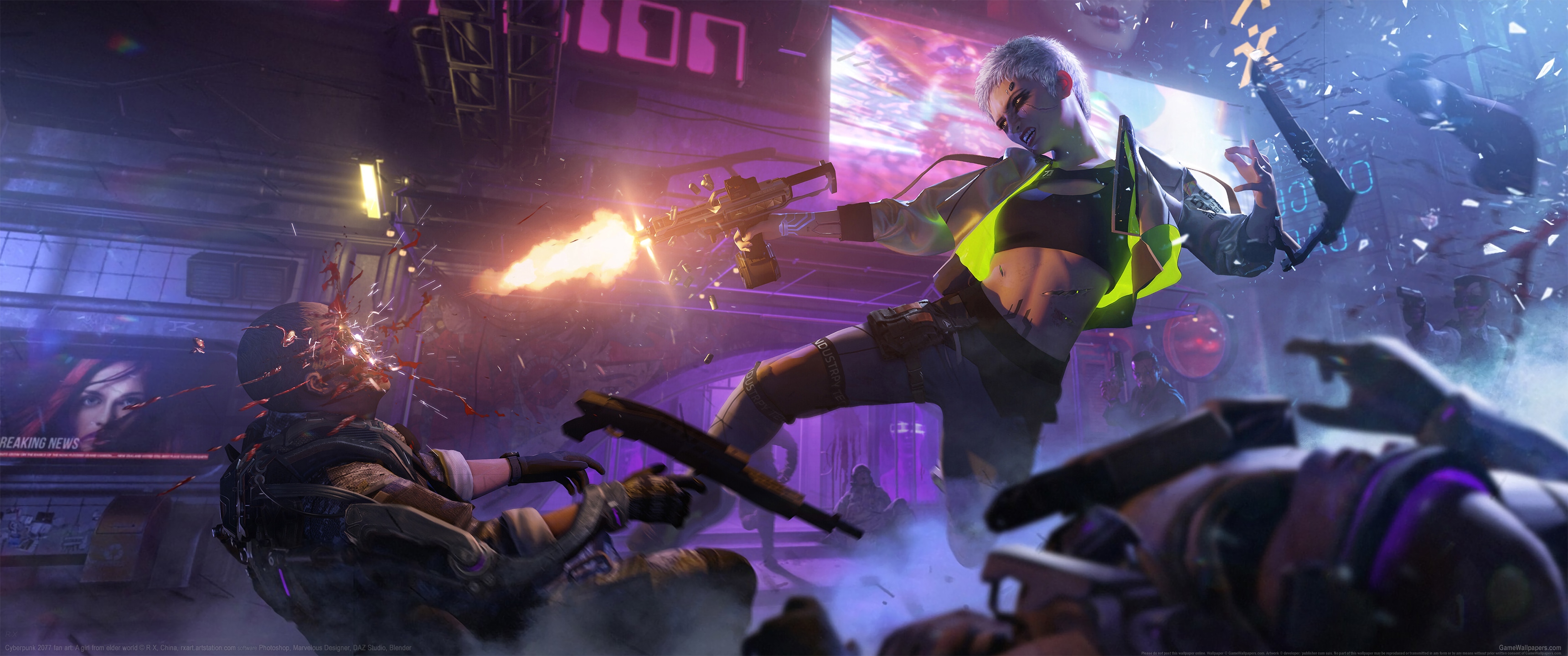 Cyberpunk 2077 fan art wallpaper 03