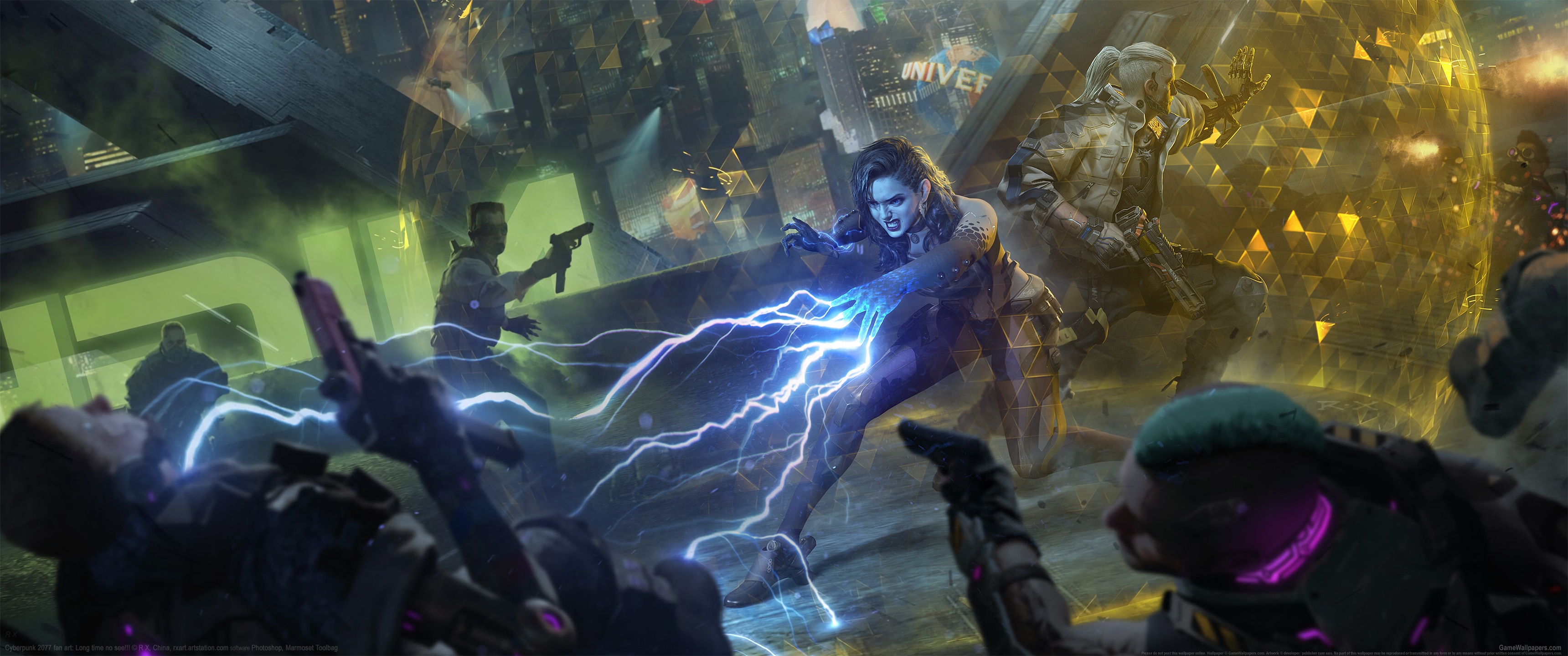 Cyberpunk 2077 fan art wallpaper 02