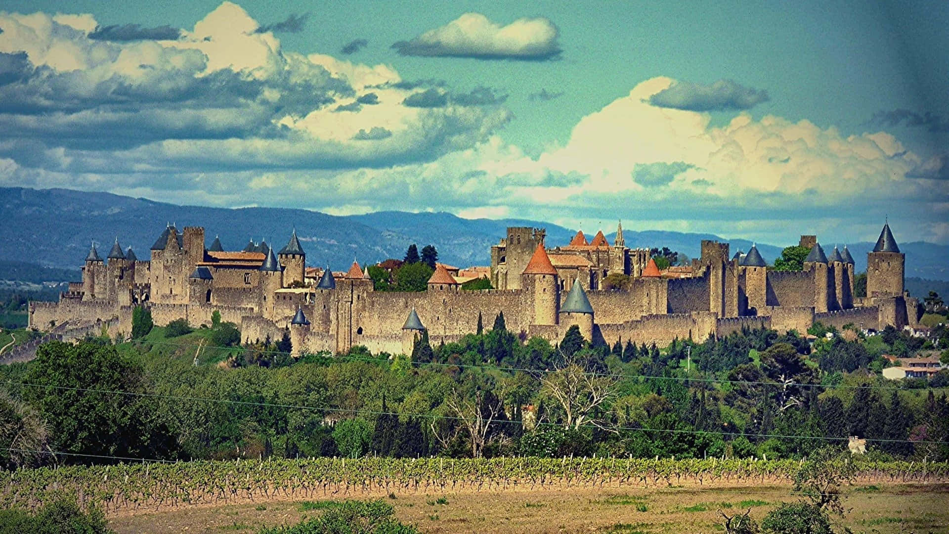In Carcassonne France Wallpaper
