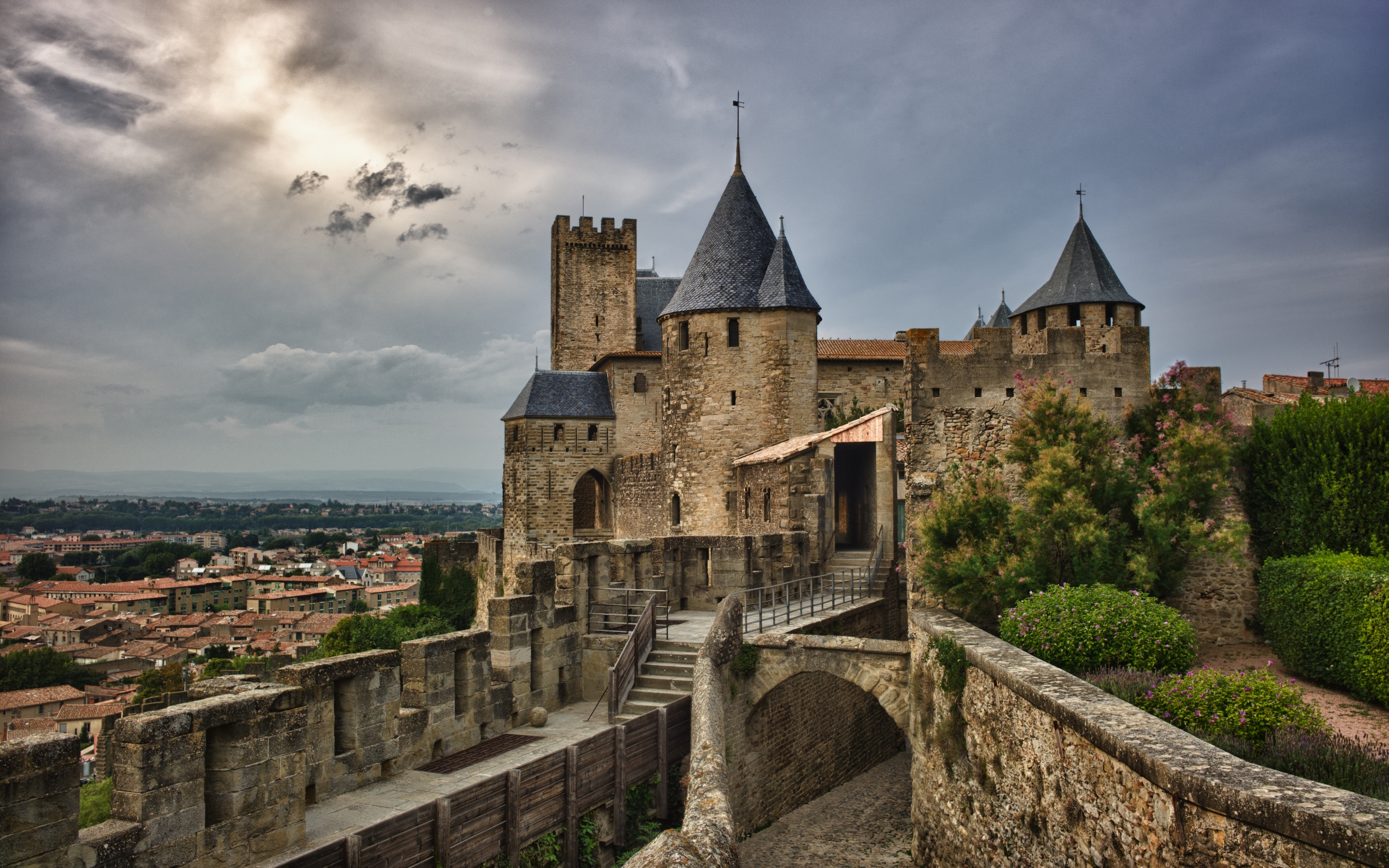 Download Man Made Carcassonne HD Wallpaper