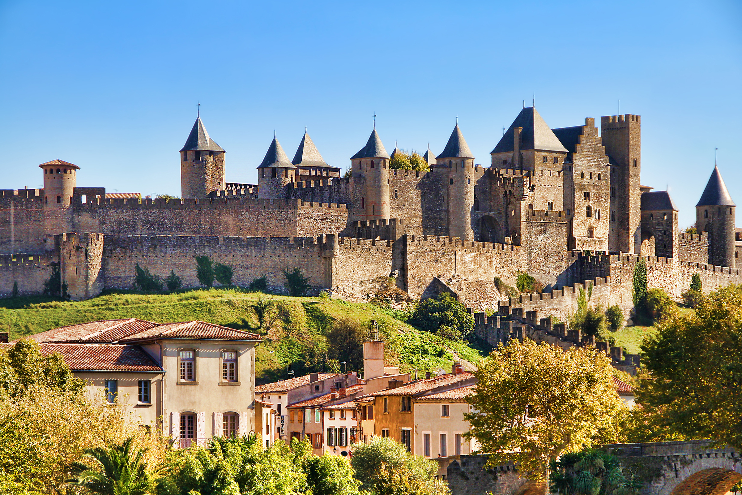 Carcassonne Castles Houses Cities 2400x1600