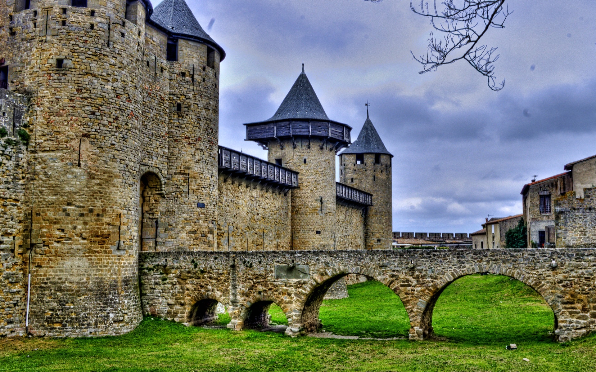 Download Man Made Carcassonne HD Wallpaper