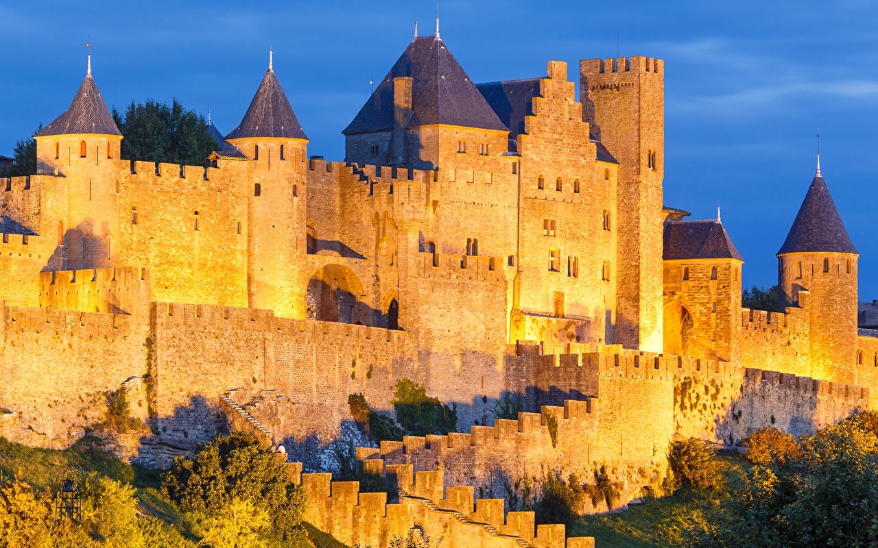 image France Fortress Carcassonne Cities