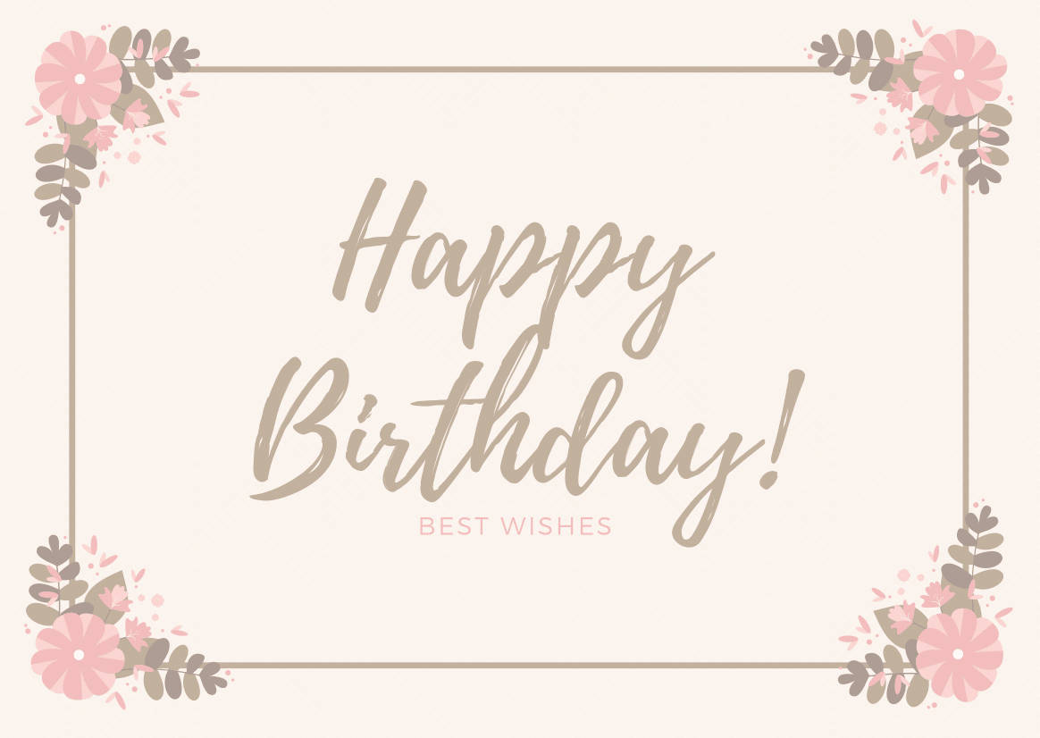 Aesthetic Happy Birthday Background