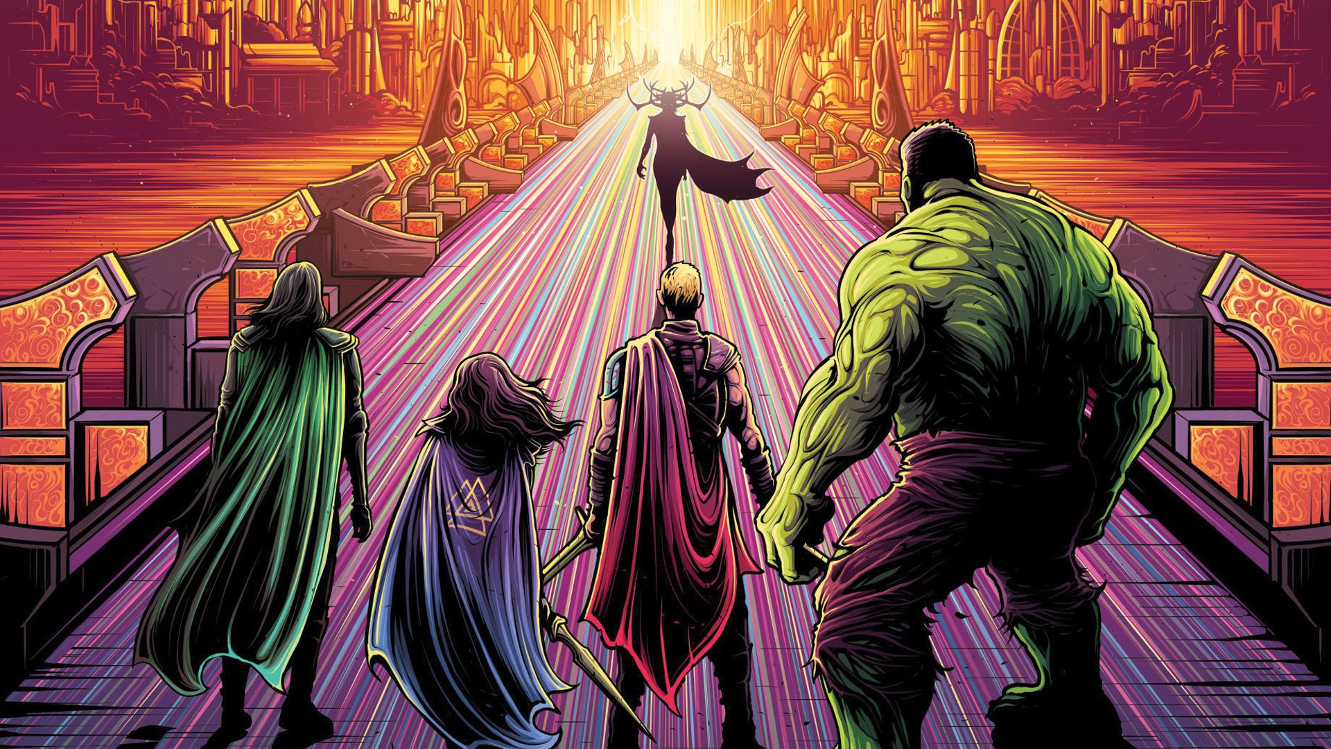 Wallpaper Hulk, Marvel, Thor, Loki