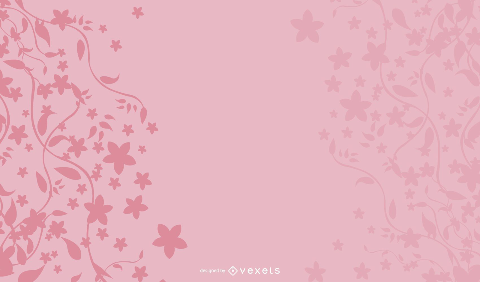 Pink Floral Background Vector Download
