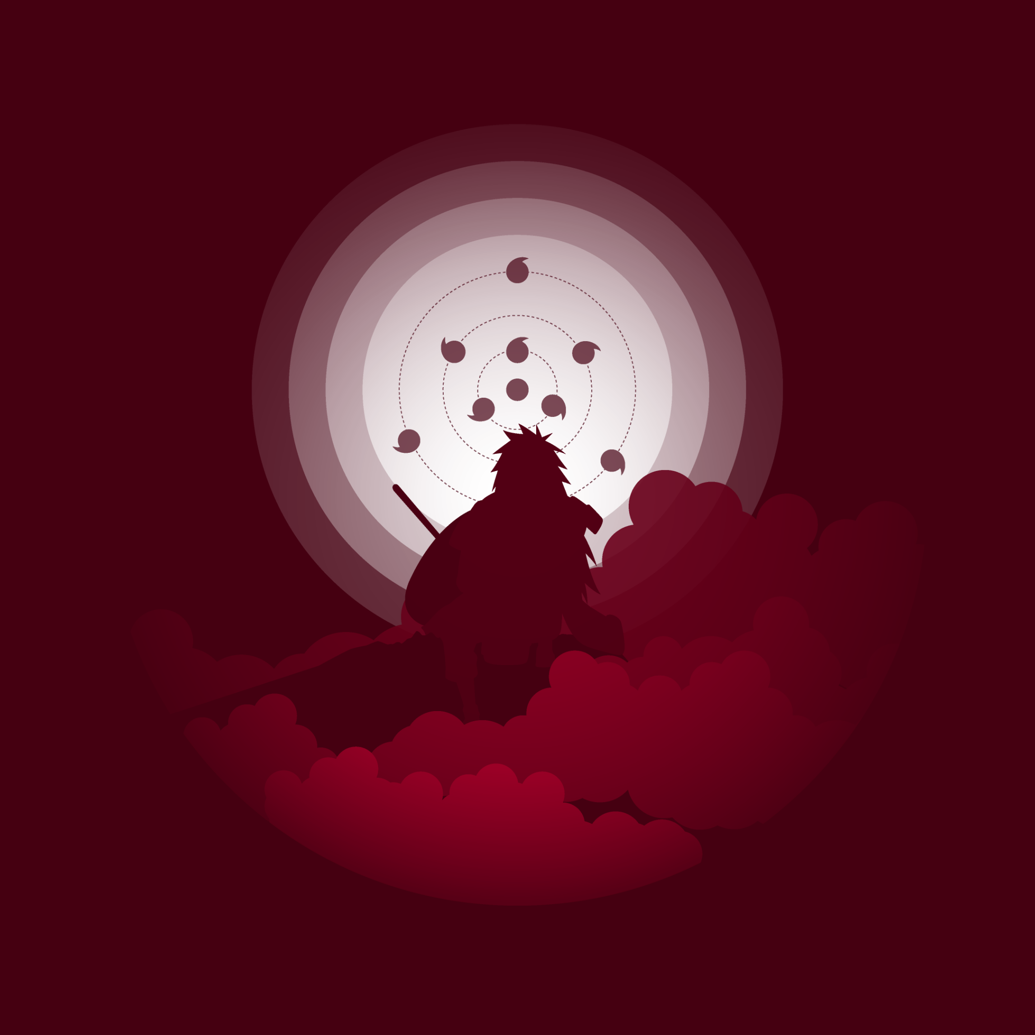 Madara Uchiha Wallpaper 4K, Minimalist