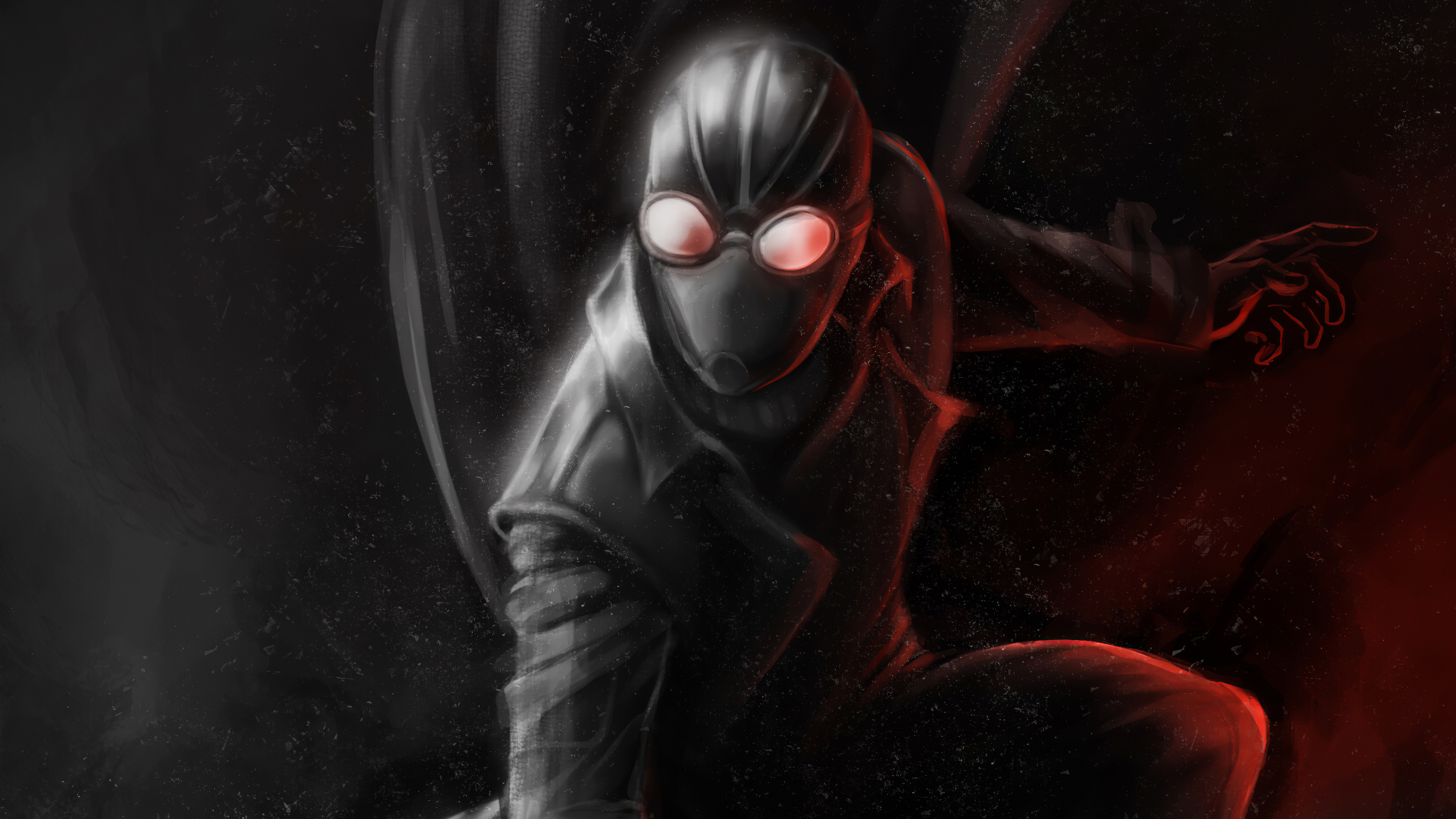 Spiderman Noir Coat 4k Wallpaper, HD