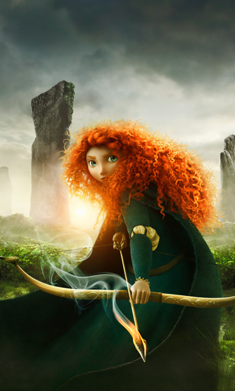 Mobile wallpaper: Movie, Merida Brave