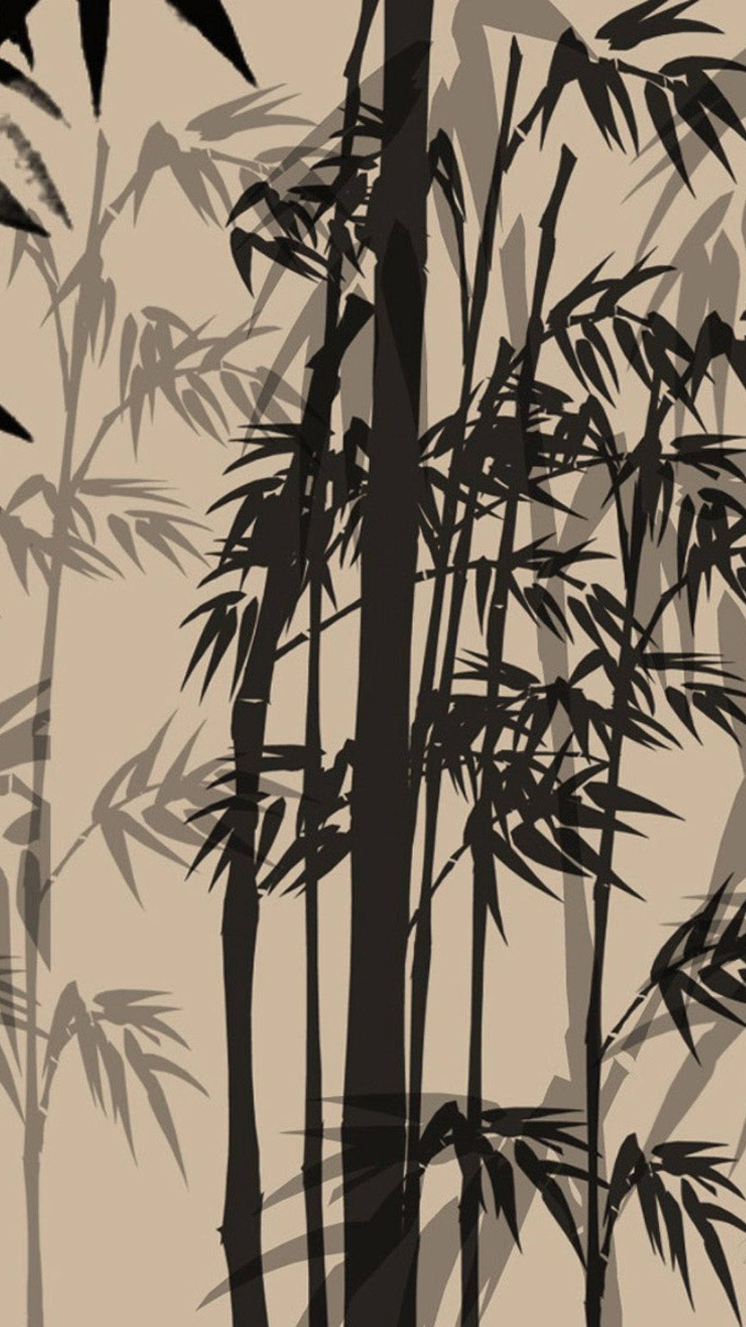 Download Japanese Bamboo Ink Art IPhone