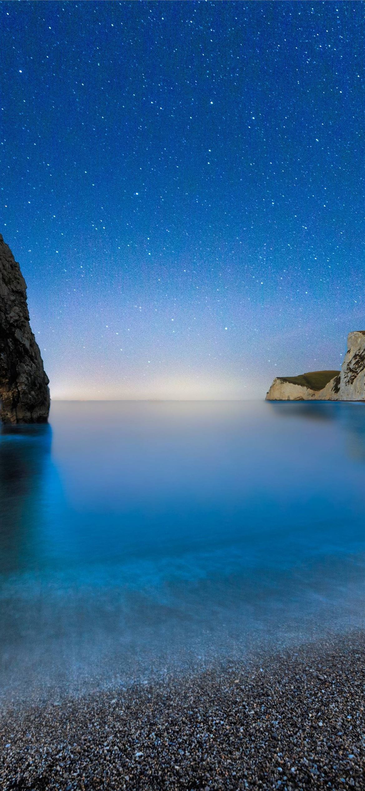Durdle Door 5k 4k beach night stars sea