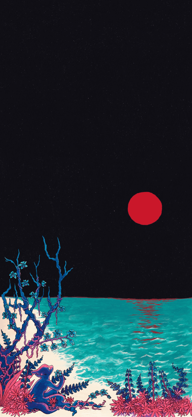 different glass beach wallpaper