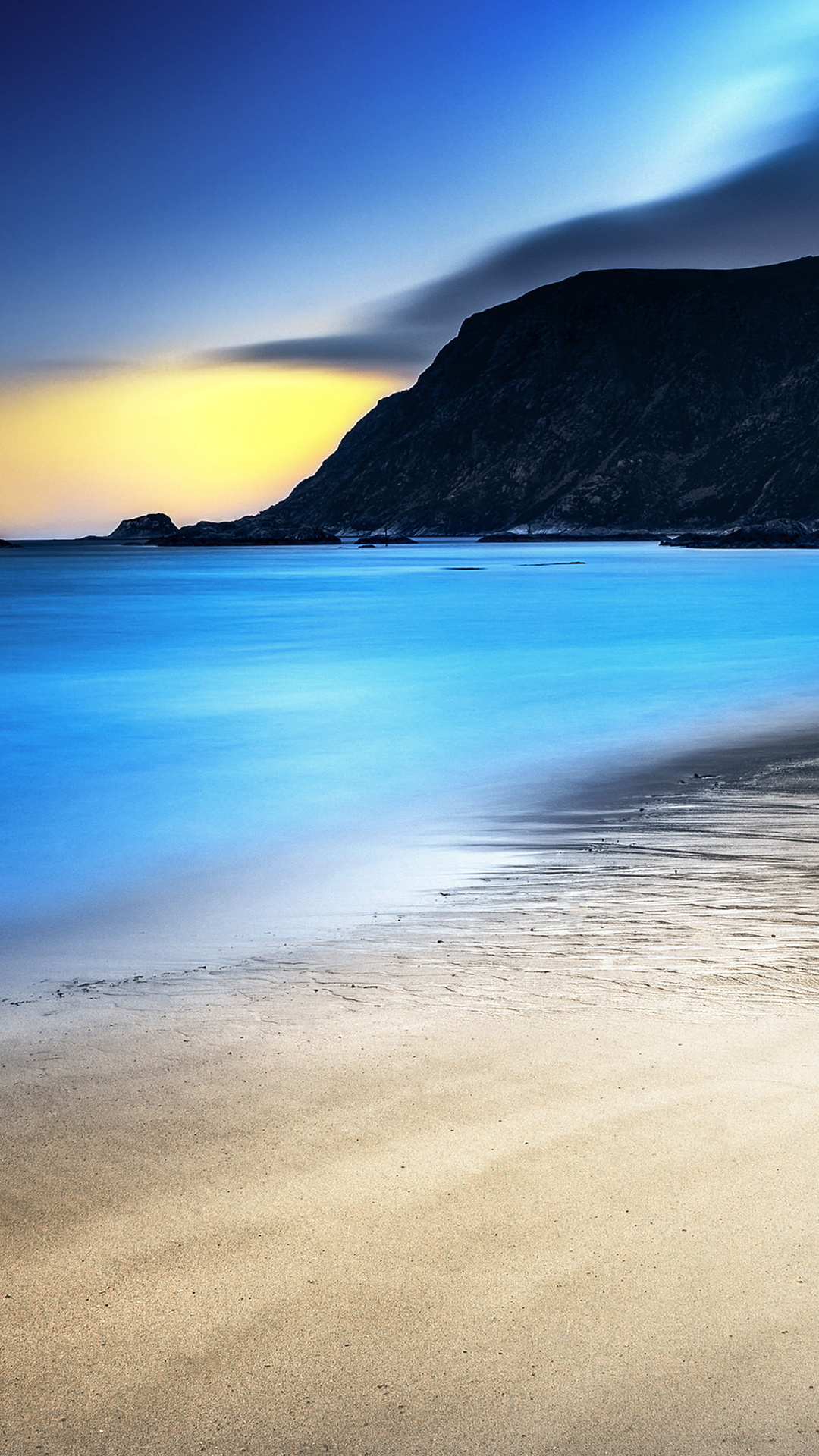 Night Beach 4k iPhone 7, 6s, 6