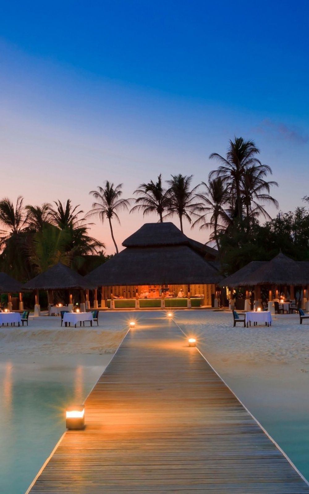 Beach at Night Wallpaper