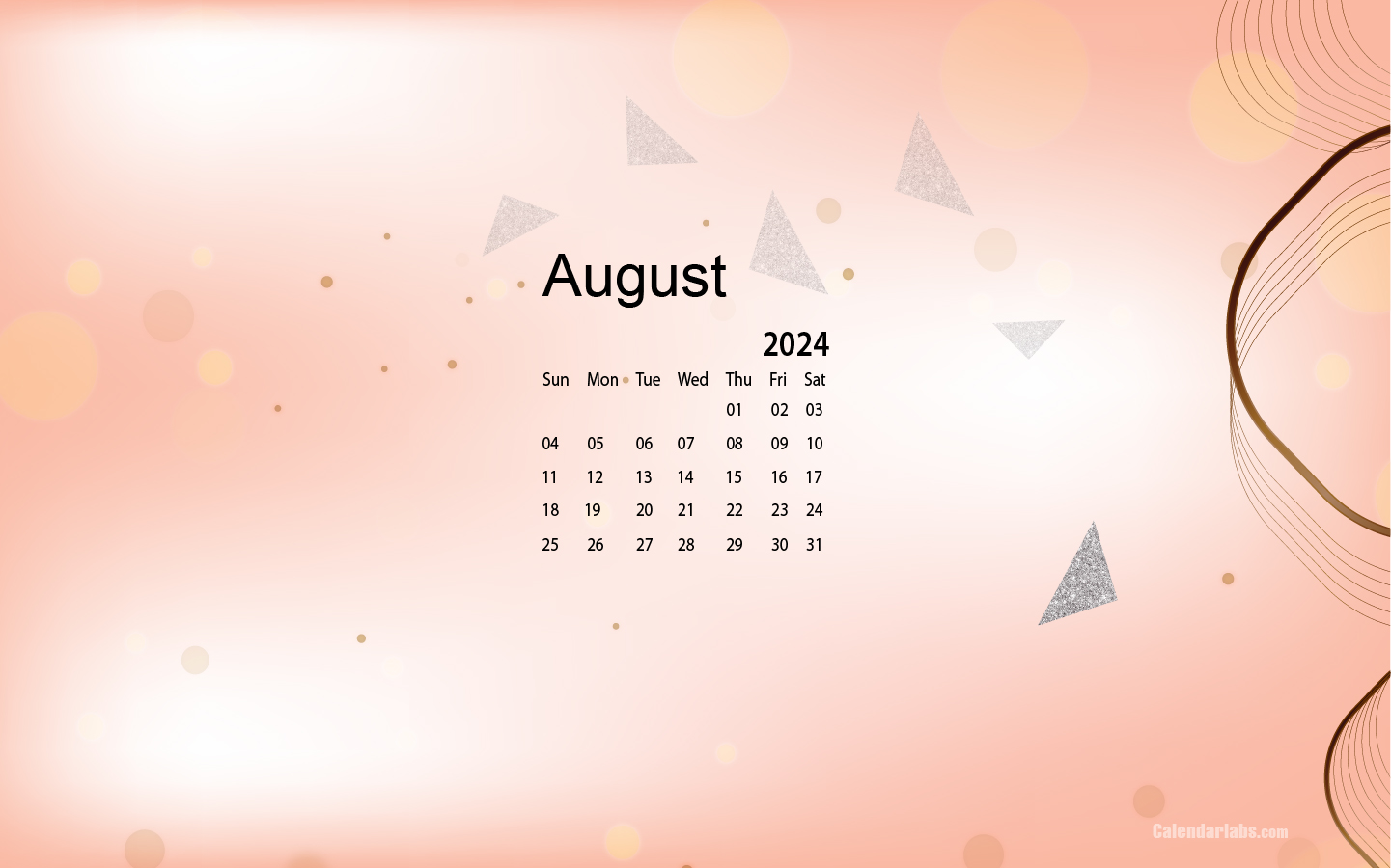 August 2024 Desktop Wallpaper Calendar