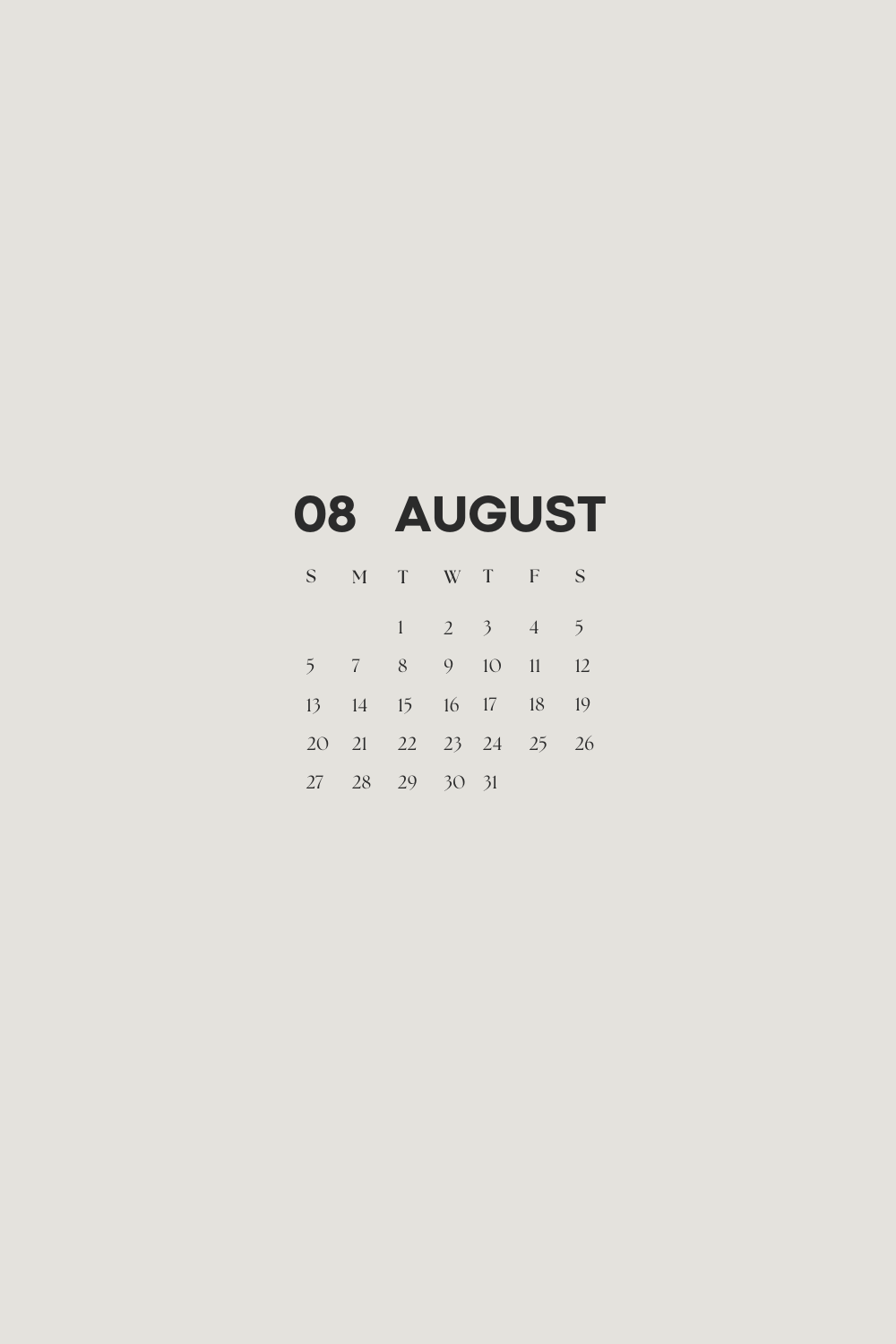 August Calendar 2023, August Calendar