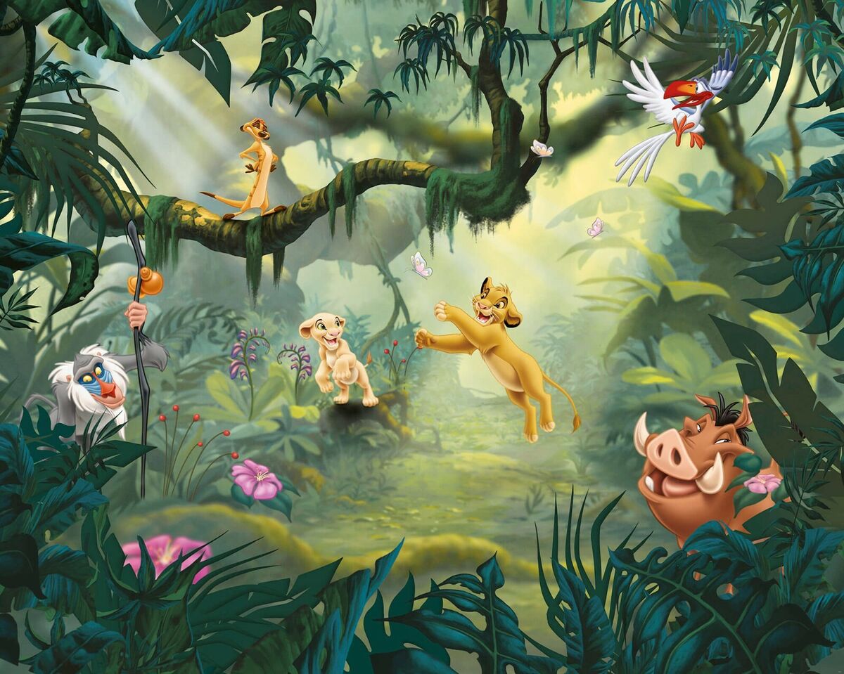 Lion King wallpaper 3.5x2.8 m baby boy