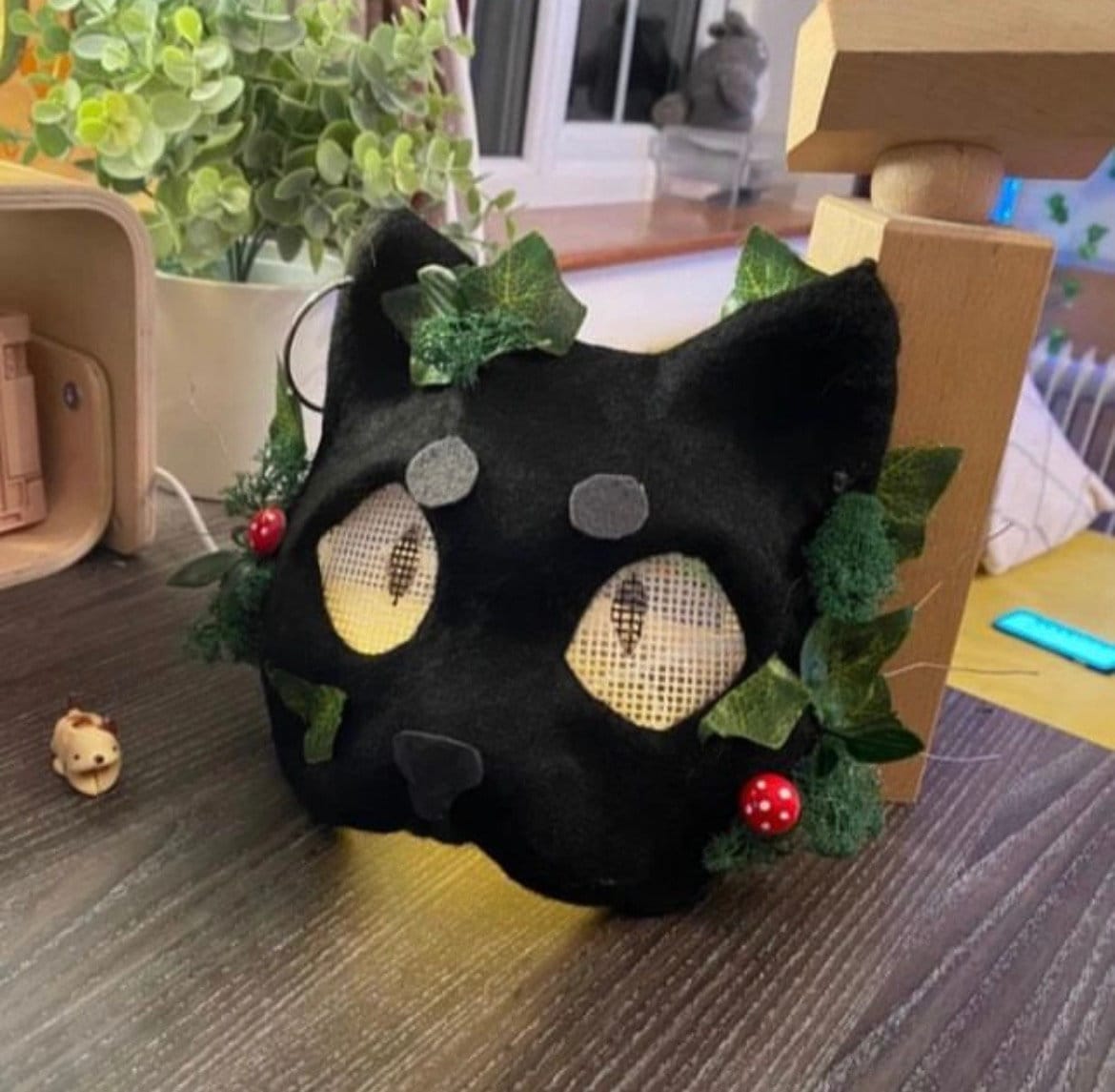 Therian Cat Mask Ghibli Theme dark